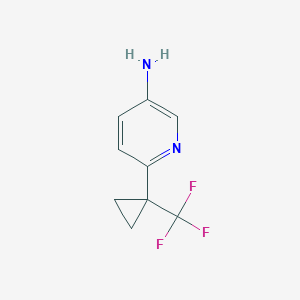 6-[1-(Trifluoromethyl)cyclopropyl]pyridin-3-amine