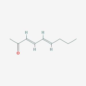 molecular formula C9H14O B13532046 Nona-3,5-dien-2-one CAS No. 80387-31-1