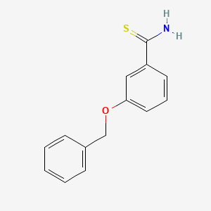 3-Phenylmethoxybenzenecarbothioamide