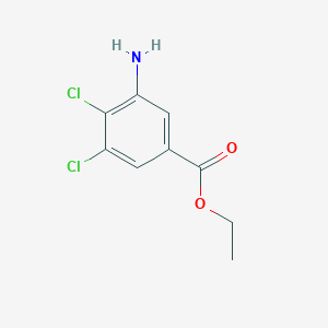 molecular formula C9H9Cl2NO2 B13532058 Ethyl 3-amino-4,5-dichlorobenzoate 