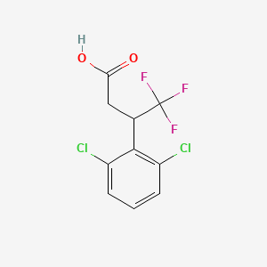 3-(2,6-Dichlorophenyl)-4,4,4-trifluorobutanoic acid