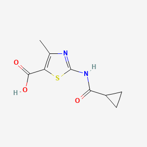 molecular formula C9H10N2O3S B1353208 2-(环丙烷羰基氨基)-4-甲基-噻唑-5-羧酸 CAS No. 878668-29-2