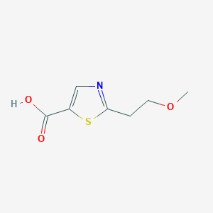 molecular formula C7H9NO3S B13532102 2-(2-Methoxyethyl)thiazole-5-carboxylic acid 