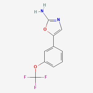 molecular formula C10H7F3N2O2 B13532106 5-(3-(Trifluoromethoxy)phenyl)oxazol-2-amine 