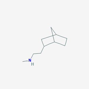 molecular formula C10H19N B13532113 2-(Bicyclo[2.2.1]heptan-2-yl)-N-methylethan-1-amine 