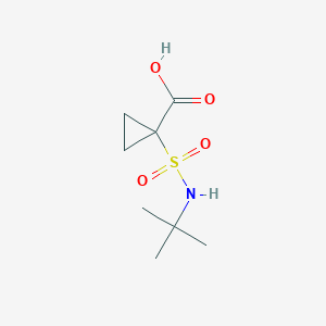 molecular formula C8H15NO4S B13532140 1-(Tert-butylsulfamoyl)cyclopropane-1-carboxylic acid 