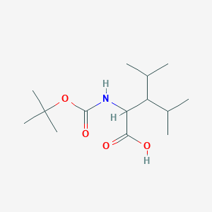 2-{[(Tert-butoxy)carbonyl]amino}-4-methyl-3-(propan-2-yl)pentanoicacid