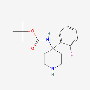 tert-Butyl (4-(2-fluorophenyl)piperidin-4-yl)carbamate