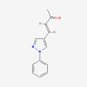 molecular formula C13H12N2O B13532163 4-(1-Phenyl-1h-pyrazol-4-yl)but-3-en-2-one 