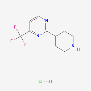 2-(Piperidin-4-yl)-4-(trifluoromethyl)pyrimidinehydrochloride