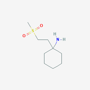 1-(2-(Methylsulfonyl)ethyl)cyclohexan-1-amine