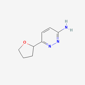 6-(Oxolan-2-yl)pyridazin-3-amine