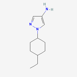 molecular formula C11H19N3 B13532273 1-(4-ethylcyclohexyl)-1H-pyrazol-4-amine 