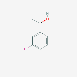 molecular formula C9H11FO B13532276 (S)-1-(3-Fluoro-4-methylphenyl)ethan-1-ol 