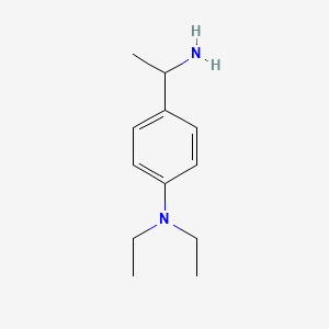 molecular formula C12H20N2 B13532291 4-(1-aminoethyl)-N,N-diethylaniline 