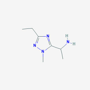 1-(3-Ethyl-1-methyl-1h-1,2,4-triazol-5-yl)ethan-1-amine