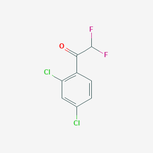 molecular formula C8H4Cl2F2O B13532344 1-(2,4-Dichlorophenyl)-2,2-difluoroethanone 