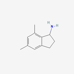 5,7-dimethyl-2,3-dihydro-1H-inden-1-amine