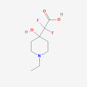 2-(1-Ethyl-4-hydroxypiperidin-4-yl)-2,2-difluoroacetic acid