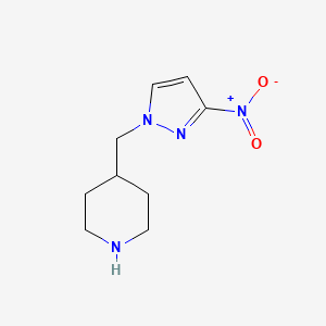 4-[(3-nitro-1H-pyrazol-1-yl)methyl]piperidine