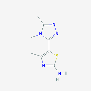 5-(4,5-Dimethyl-4h-1,2,4-triazol-3-yl)-4-methylthiazol-2-amine