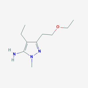 3-(2-Ethoxyethyl)-4-ethyl-1-methyl-1h-pyrazol-5-amine