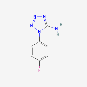 molecular formula C7H6FN5 B13532438 1-(4-fluorophenyl)-1H-1,2,3,4-tetrazol-5-amine 