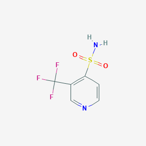 molecular formula C6H5F3N2O2S B13532443 3-(Trifluoromethyl)pyridine-4-sulfonamide 