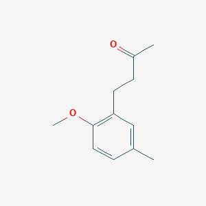 molecular formula C12H16O2 B13532478 4-(2-Methoxy-5-methylphenyl)butan-2-one 