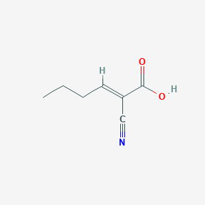 B1353249 (E)-2-cyanohex-2-enoic acid CAS No. 869-00-1