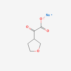 molecular formula C6H7NaO4 B13532529 Sodium2-oxo-2-(oxolan-3-yl)acetate 