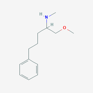 molecular formula C13H21NO B13532552 1-methoxy-N-methyl-5-phenylpentan-2-amine 