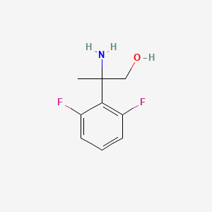 molecular formula C9H11F2NO B13532570 2-Amino-2-(2,6-difluorophenyl)propan-1-ol 