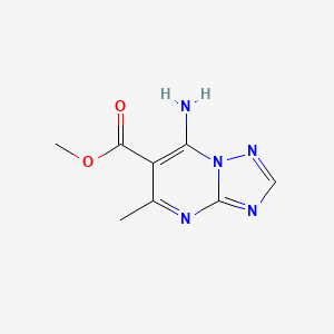 molecular formula C8H9N5O2 B13532575 Methyl7-amino-5-methyl-[1,2,4]triazolo[1,5-a]pyrimidine-6-carboxylate 