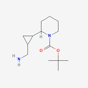 Tert-butyl 2-[2-(aminomethyl)cyclopropyl]piperidine-1-carboxylate