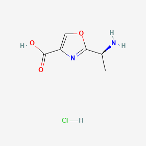 2-[(1S)-1-aminoethyl]-1,3-oxazole-4-carboxylicacidhydrochloride