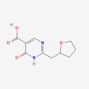 6-Oxo-2-((tetrahydrofuran-2-yl)methyl)-1,6-dihydropyrimidine-5-carboxylic acid