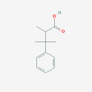 molecular formula C12H16O2 B13532626 2,3-Dimethyl-3-phenylbutanoic acid 