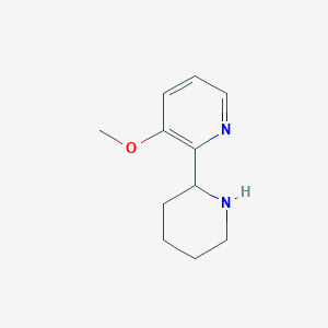 molecular formula C11H16N2O B13532651 3-Methoxy-2-(piperidin-2-yl)pyridine 