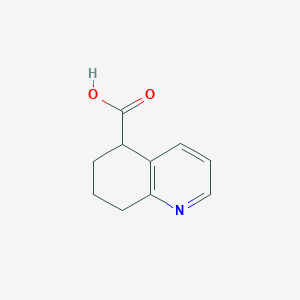 molecular formula C10H11NO2 B13532662 5,6,7,8-Tetrahydroquinoline-5-carboxylic acid 