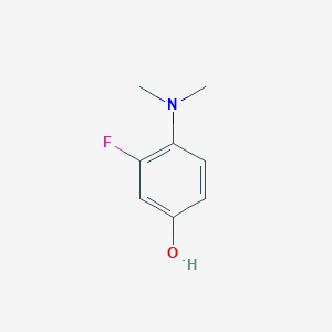 molecular formula C8H10FNO B13532723 4-(Dimethylamino)-3-fluorophenol 