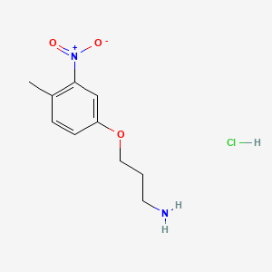 molecular formula C10H15ClN2O3 B13532780 3-(4-Methyl-3-nitrophenoxy)propan-1-aminehydrochloride 