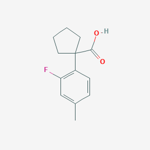 1-(2-Fluoro-4-methylphenyl)cyclopentane-1-carboxylic acid