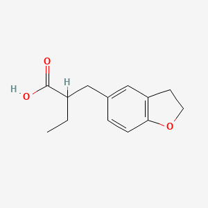 2-((2,3-Dihydrobenzofuran-5-yl)methyl)butanoic acid