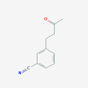 molecular formula C11H11NO B13532800 3-(3-Oxobutyl)benzonitrile CAS No. 30780-22-4