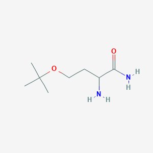 molecular formula C8H18N2O2 B13532830 2-Amino-4-(tert-butoxy)butanamide 