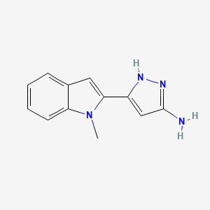 5-(1-methyl-1H-indol-2-yl)-1H-pyrazol-3-amine