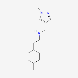 molecular formula C14H25N3 B13532850 n-((1-Methyl-1h-pyrazol-4-yl)methyl)-2-(4-methylcyclohexyl)ethan-1-amine 