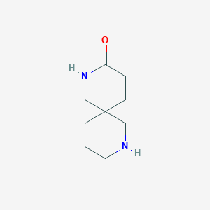 molecular formula C9H16N2O B13532859 2,8-Diazaspiro[5.5]undecan-3-one 