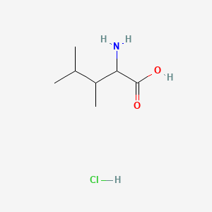 molecular formula C7H16ClNO2 B13532868 2-Amino-3,4-dimethylpentanoicacidhydrochloride 